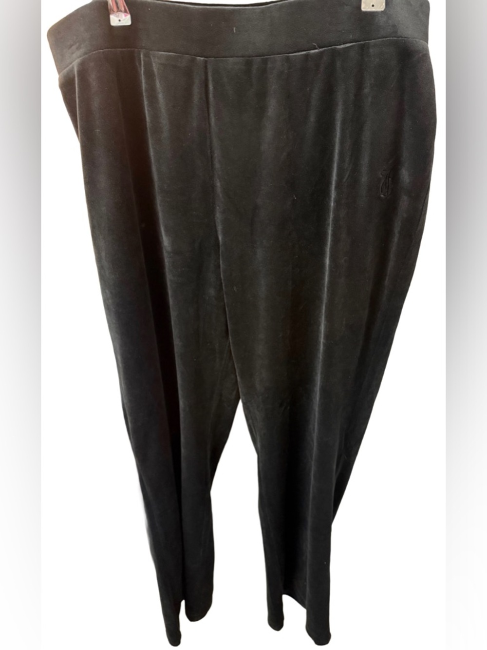 Juicy Couture Women’s 1X Black Velour Lounge Pants Y2K 90’s